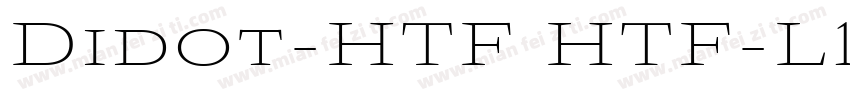 Didot-HTF HTF-L11-Li字体转换